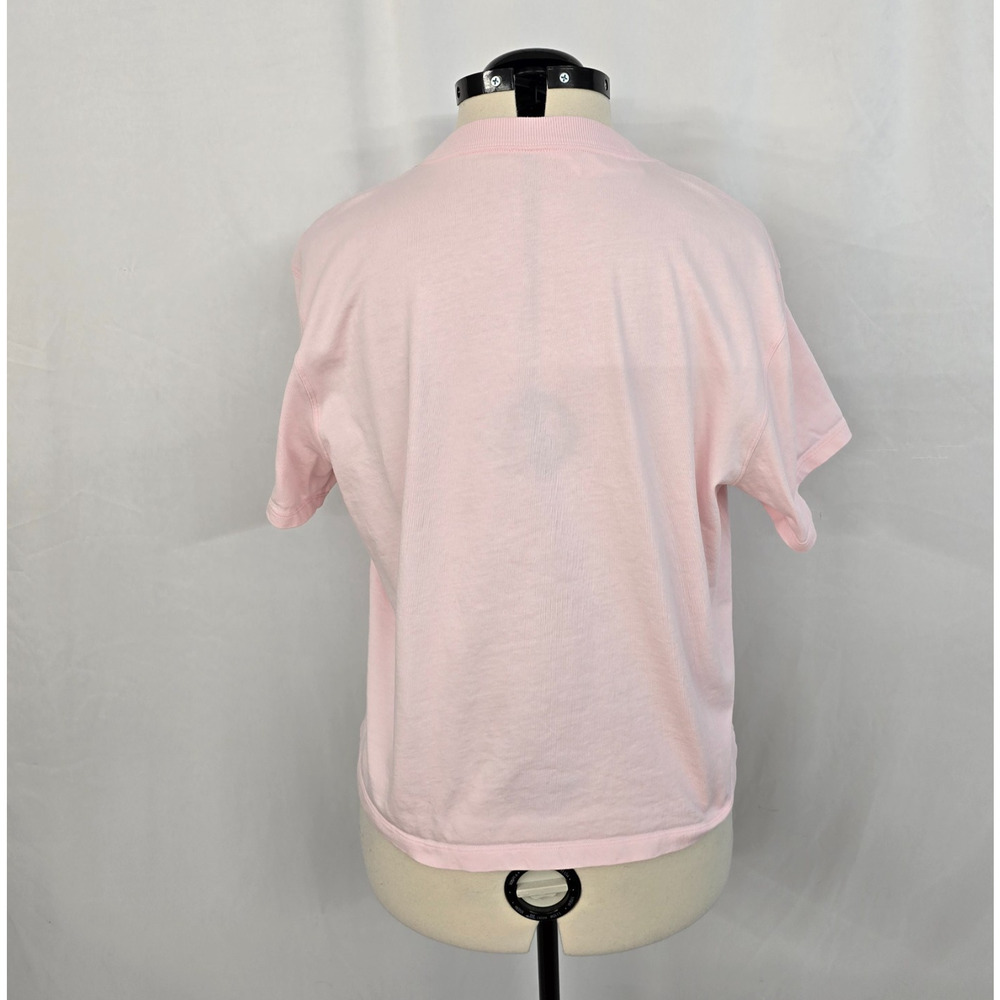 Lululemon Relaxed Fit Cotton Jersey Short Sleeve Tee Women's 12 Pink Strawberry - Picture 12 of 13